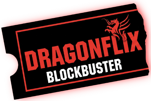 DRagonFLIX Blockbuster logo